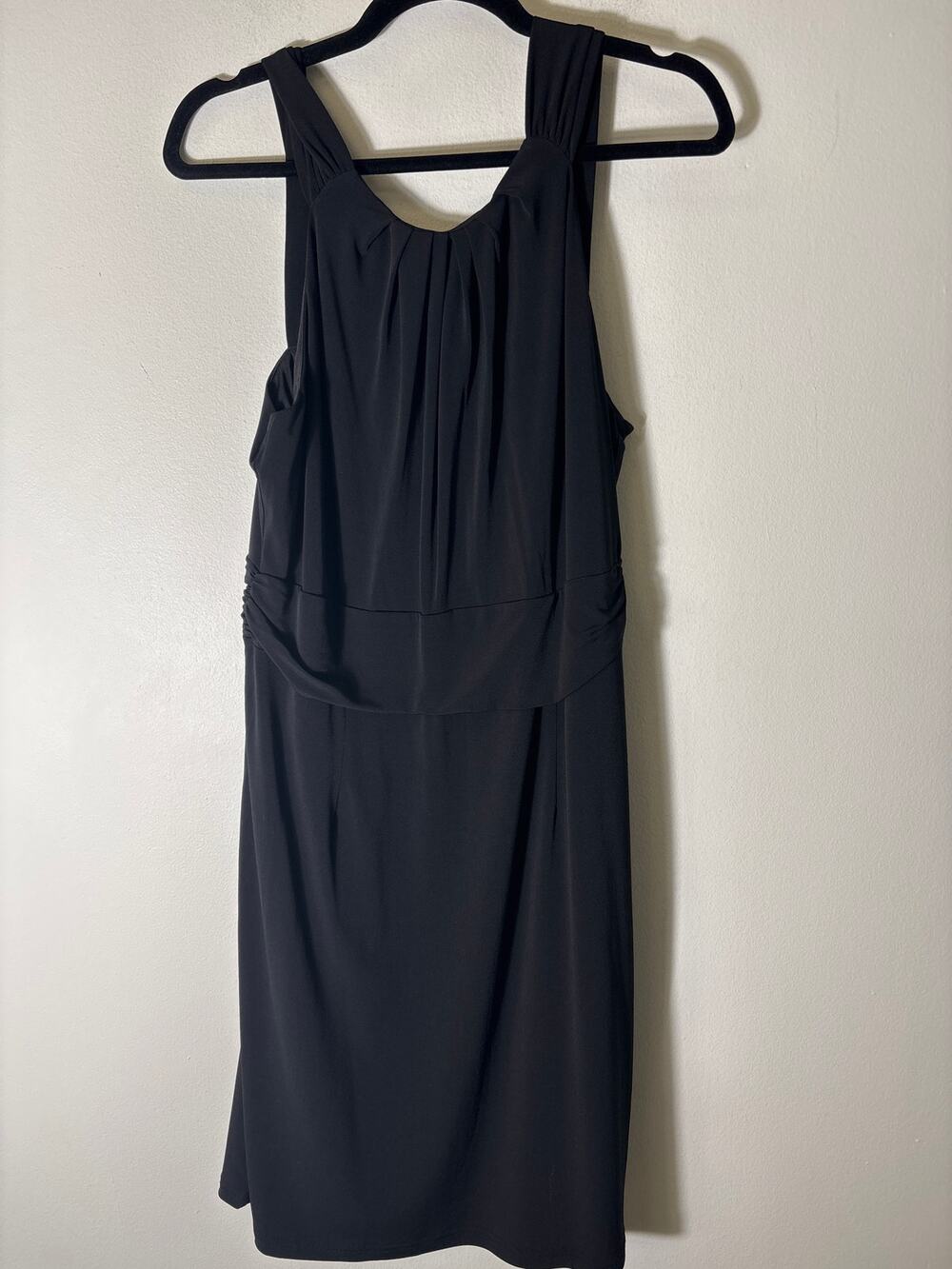 Apart Black Draped Cocktail Dress Sz 12